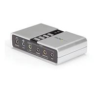 StarTech.com Tarjeta de Sonido 7.1 USB Externa Adaptador Conversor puerto SPDIF Audio Digital Óptico Toslink® - USB B - Mini-Jack