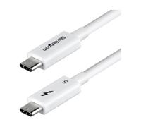 StarTech Cable Thunderbolt 5 Certificado de 1m - 80Gbps/120Gbps - 8K60Hz - PD 240W - Cable Thunderbolt Certificado - Blanco