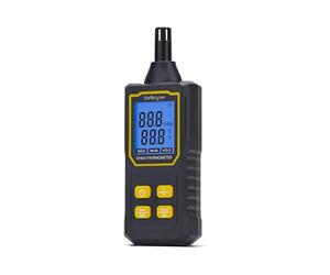 StarTech Termometro Higrometro Digital Portatil, LCD (DH60-THERMOMETER) | Medidor de temperatura y humedad, Sensor de alta sensibilidad, Salas de servidores