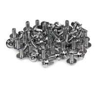StarTech Tornillos Fijación PC M3 x 1/4in Separador, 50, Plata (SCREWM3) | Rosca tipo M3, Tornillos separadores, Montaje en caja de ordenador