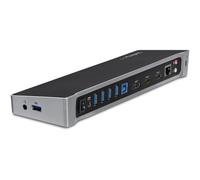 StarTech Triple Docking Estación Para Laptop Cargador USB 3.2 Negro
