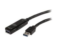 StarTech – Cable extensor USB 3.0 activo macho/hembra 1 m Negro