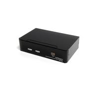 STARTECH USB DVI KVM Switch - 2 puertos - DVI Keyboard Mouse Monitor Switch con audio y concentrador USB 2.0