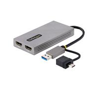 StarTech USB to Dual HDMI Adapter 4K30Hz+1080p 2x HDMI (1x 4K) USB 3.0 & C M
