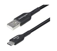 StarTech Cable cargador USB-A a USB-C 3 m M/M – 3 A USB 2.0 TPE Negro