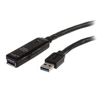 Cable USB A Macho - Hembra (3 mts) Negro - STARTECH