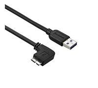 StarTech USB3AU1MLS - Cable Delgado Micro USB 3.0 Super Speed acodado a la Izquierda a USB A, 1 Metro