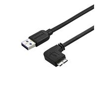 StarTech USB3AU50CMRS - Cable Delgado Micro USB 3.0 acodado a la Derecha a USB A
