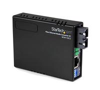 StarTech Conversor de medios V931801 – Ethernet Gigabit, Fibra multimodo SC – Negro
