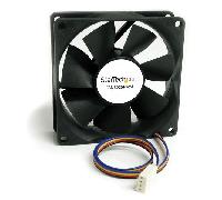 STARTECH Ventilador Fan para Chasis Caja de Ordenador PC Torre - 80x25mm - Conector PWN Negro