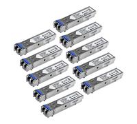 StarTech.com GLCLHSMD10ST - Módulo transceptor SFP Compatible con Cisco GLC-LH-SMD (Paquete de 10) Color Plata