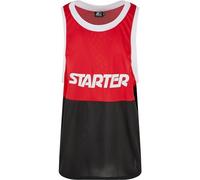 Starter Black Label St368-starter Split Mesh Tank Top Camiseta, Cityred/Black, L-XL Hombres