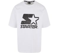 STARTER BLACK LABEL St402-starter Logo Oversize Acid tee Camiseta, Color Blanco, M Hombres