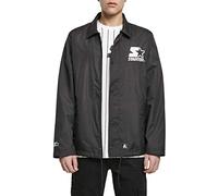 STARTER BLACK LABEL Chaqueta para hombre Starter Coach, Negro, M