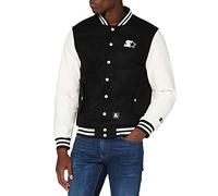 STARTER BLACK LABEL Chaqueta universitaria, Blanco/Negro, M para Hombre