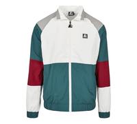 STARTER BLACK LABEL Crinkle - Chaqueta deportiva para hombre con logotipo bordado y parche, color rojo, tallas S a XXL, Color verde y blanco retro., S