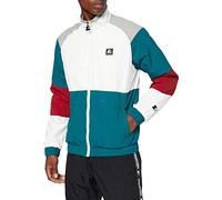 STARTER BLACK LABEL Crinkle - Chaqueta deportiva para hombre con logotipo bordado y parche, color rojo, tallas S a XXL, Color verde y blanco retro., S