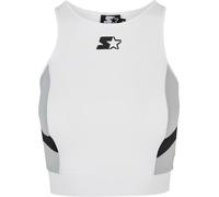 Starter Black Label Ropa interior femenina Ladies Sports Cropped Top White/Black XL