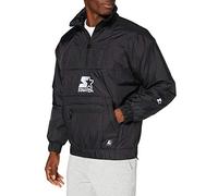 STARTER BLACK LABEL St057-starter Logo Windbreaker Cortavientos, Negro, S para Hombre