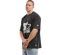 Starter Black Label St402-starter Logo Oversize tee Camiseta, Black Acid Washed, XXL Hombres