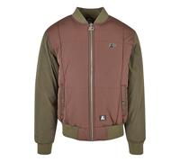 Starter Black Label Starter Quilted Bomber Jacket Chaqueta, Bark/darkolive, S de los Hombres