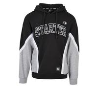 STARTER BLACK LABEL Sudadera con Capucha para Hombre Starter Throwback, Black/Heathergrey, L
