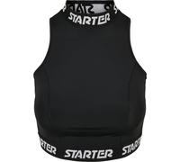 Starter Black Label Top deportivo de cintas con logo para mujer Negro L