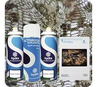 STARTER Kit Hidroimpresion: 1 Activador 400 ml + 1 barniz y color de fondo adecuados de 400 ml + 1 Manual + 1 Lámina hidroimpresión camuflaje. Ancho: 100cm. Largo: 200cm (HCA-154)