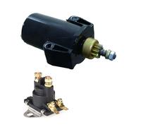 Starter Motor/Arranque 50893889 Arrancador Y Relé para Mercury para Mariner para Fueraborda 9.9-25HP 1989-2002 50-893889T, SM52160, 50-90983A1, 50-90983T1, SAB00 Arrancador(Starter and Relay 1)