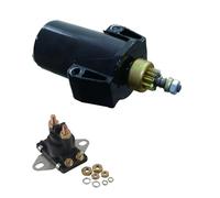 Starter Motor/Arranque 50893889 Arrancador Y Relé para Mercury para Mariner para Fueraborda 9.9-25HP 1989-2002 50-893889T, SM52160, 50-90983A1, 50-90983T1, SAB00 Arrancador(Starter and Relay 2)