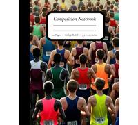 Starting Line Stride: Cross Country Notebook Featuring Sketches of Male Runners Preparing to Race - 110 College-Ruled Pages, Matte Cover, 7.5" x 9.25"