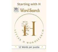 Starting with Letter "H" Word Search book: A Curated Collection of 50+ Large-Print Word Searches | Premium Gift Edition