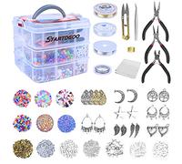 STARTOGOO Kits para hacer bisutería para Adultos - Hazlo Tú Mismo Pulseras, Pendientes y Collares con Herramientas y Accesorios - Perfecto para Mujeres