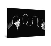 Startonight Cuadro Moderno en Lienzo Beatles, Pintura Blanca y Negra para Dormitorio, Impresiones Enmarcadas 60x90 cm, Decoración Pared, Idea de Regalo Elegante Efecto Día y Noche Luminoso