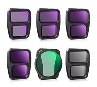 STARTRC Conjunto de 6 Filtros para dji Air 3 Accesorios, ND Filter para dji Air 3 Drone-UV, CPL, ND8, ND16, ND32, ND64(versión de Aluminio)