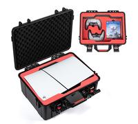 STARTRC Games - Funda rígida de Viaje para PS5 5, Resistente a los Golpes, Resistente al Agua, Compatible con PlayStation 5 Slim, mandos, Casete para Juegos y Accesorios