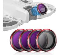 STARTRC ND & UV Filtros Set, 4 Pack ND8 ND16 ND32 UV Filtros Compatible para dji Neo Drone Accesorios, Densidad Neutra Lente de la Cámara Filtro ND, Ultra Delgado Marco de Aluminio