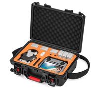 STARTRC PHOTO Funda rígida impermeable para DJI Mini 4 Pro Fly More Combo, funda de transporte portátil para DJI Mini 4 Pro/Mini 3 Pro/Mini 3 Accesorios/RC2/RC/N1/N2 (naranja)