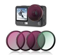 STARTRC PHOTO Osmo Action 6 ND - Juego de 4 filtros CPL&ND8/16/32 para DJI Action 6 Accesorios Polarizadores Neutral Density HD Glass