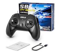 STARTRC S8 Simulador de Vuelo Drone RC-8 Canales FPV Mando a Controlador para Uncrashed/TRYP FPV/Liftoff/Software Popular - Ideal para Principiantes y Entrenamiento de Pilotos Profesional (Negro)