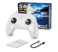 STARTRC S8 Simulador de Vuelo RC-8 Canales FPV Mando Controlador - Ideal para Principiantes y Pilotos Profesionales (Blanco)