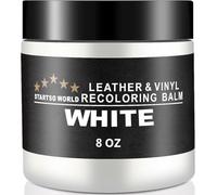 STARTSO WORLD Kit de Reparación de Cuero 200Ml Blanco - para Muebles, Sofás y Asientos de Coche | Tinte y Pintura para Restaurar y Reparar Cuero Descolorido y Rayado
