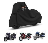 STARTWO Fundas Impermeables para Motocicleta, Almacenamiento al Aire Libre para Modelos Harley Davidson Touring con Caja Lateral + Superior Ultra Limited, Road Glide Limited, Gold Wing, Road Master