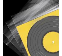 STARVAST Fundas para discos de vinilo de 12 pulgadas, 100 unidades de LP protectoras, fundas de vinilo transparentes, fundas para discos de 12,75 x 12,75 pulgadas, para discos de vinilo individuales y