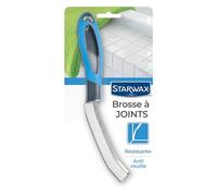 STARWAX Cepillo para Juntas STARWAX - Ideal para Limpiar Juntas de Azulejos, rincones y Esquinas Gracias a su Cabezal Estrecho - Mango ergonómico - Antióxido.