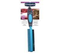 STARWAX - Cepillo textil de goma - desempolva ropa y textiles de muebles - bifacial y bimaterial - ergonómico - fácil de limpiar - Diseño francés - reutilizable a voluntad