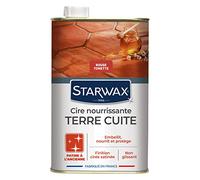 STARWAX - Cera nutritiva para tomettes y terracotas, tinte rojo, adorna, nutre y protege - pátina a la antigua - No resbaladiza - Fórmula antimanchas - Fabricado en Francia - 1 - 30 m²