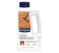 STARWAX- Decapante Baldosín Catalán y Terracotas - Elimina la suciedad y los productos viejos - Devuelve un Suelo a Nu Antes de Renovación - Sin Enjuague - Uso puntual-1L - 30 a 50m 2