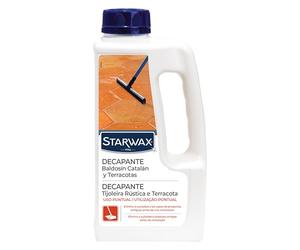 STARWAX - Decapante para Baldosas y Suelos de Terracota - Deja el suelo preparado para su renovación - Sin aclarado - 1L - 30 a 50m²