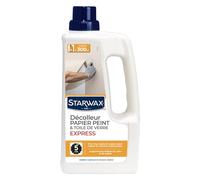 STARWAX - Despegar el papel pintado y lienzo de vidrio - Elimina los residuos de pegamento - Acción rápida en 5 minutos - Hasta 300 m² - Fabricado en Francia - 1 l